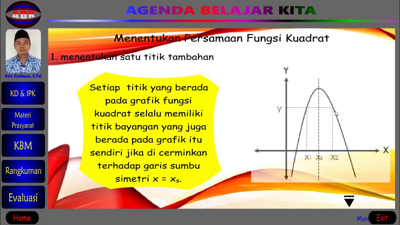 Menentukan Persamaan Fungsi Kuadrat Jika Diketahui Sumbu Simetri Dan Melalui Dua Titik Youtube Menentukan Persamaan Fungsi Kuadrat Jika Diketahui Sumbu Simetri Dan Melalui Dua Titik Youtube