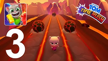 Talking Tom Time Rush 2025 Gameplay Walkthrough Part 3 - LAVA WORLD (Android/iOS)