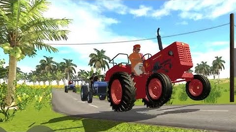 JCB 3dx Eco Loading Mud Mahindra 275 Eicher 485 John Deere Tractor with Trolley 🛒 🚎