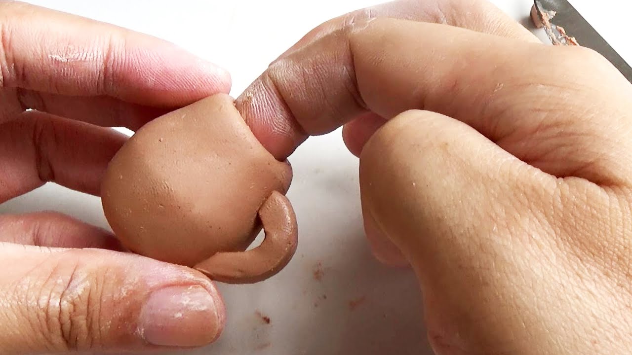 DIY Clay Miniature Tea Set and Spoon, Cute Clay Works