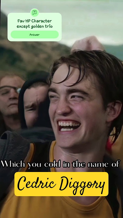 Cedric diggory edit harry potter underrated characters