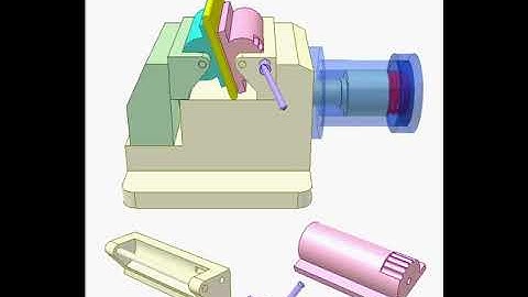 Machine tool fixture 22480p | Design engineering | Mechanisms | design concepts