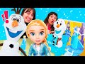 Frozen Elsa ile Olaf oyuncak videosu. Olaf Play Doh oyun hamuru ile ikram hazırlıyor