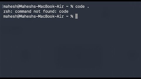 How to fix zsh: command not found: code