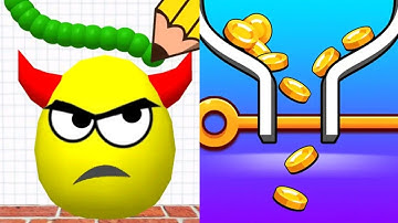 Draw To Smash Logic Puzzle VS Save The Girl - Pull The Pin Satisfying ASMR Gameplay (Android,ios) #2