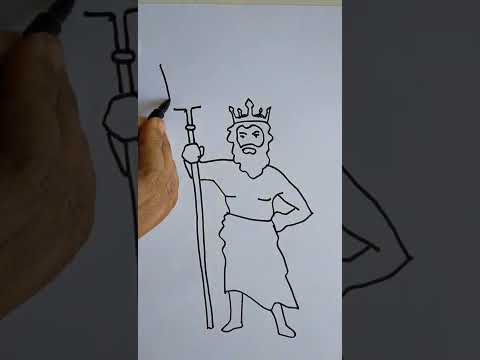 Drawing Greek Myth | Apollo the god of archery, music, dance and truth |  Drawing of Enamtara Saki - YouTube