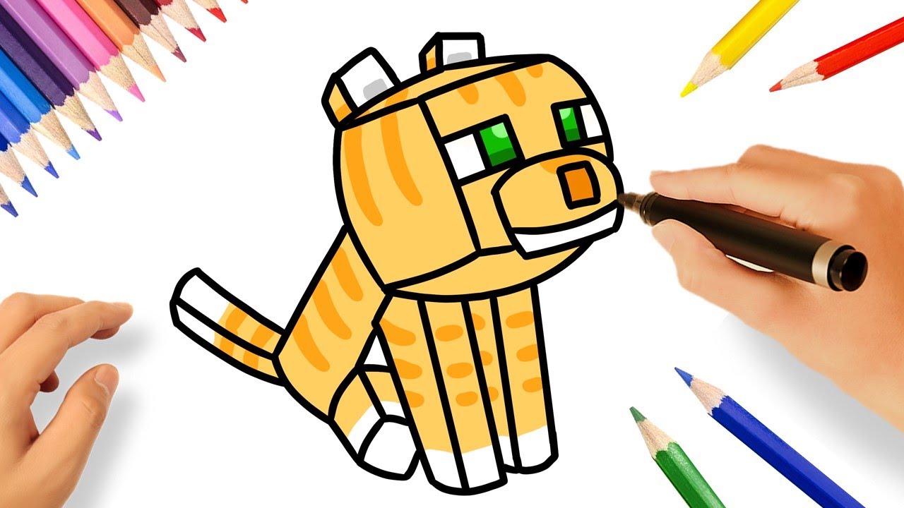 CÓMO DIBUJAR UN GATO 🐈 | MINECRAFT - thptnganamst.edu.vn