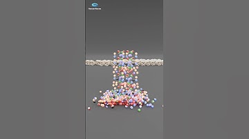 Satisfying 10 vs 10000 Balls Animation | Blender Physics Simulation   #foryou #blender #foryoupage