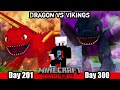 I Survived 300 Days in Dragon vs Vikings in Minecraft Hardcore (हिन्दी)