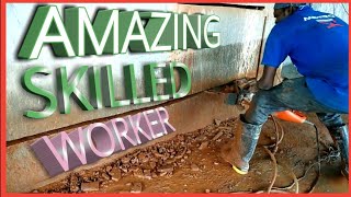 Amazing skilled workers with incredible work