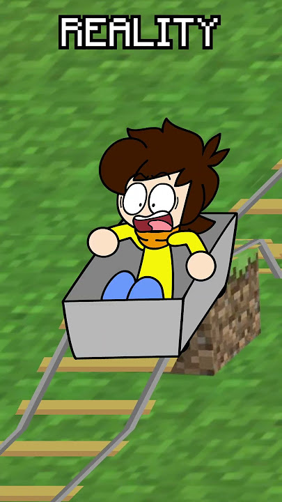 Rails in Minecraft (Animated #shorts)