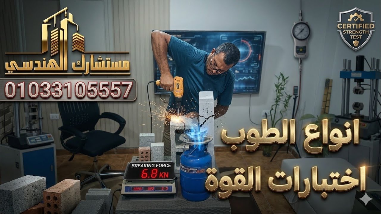 الفرق بين انواع الطوب ( الخفيف - الاسمنتي - الأحمر )