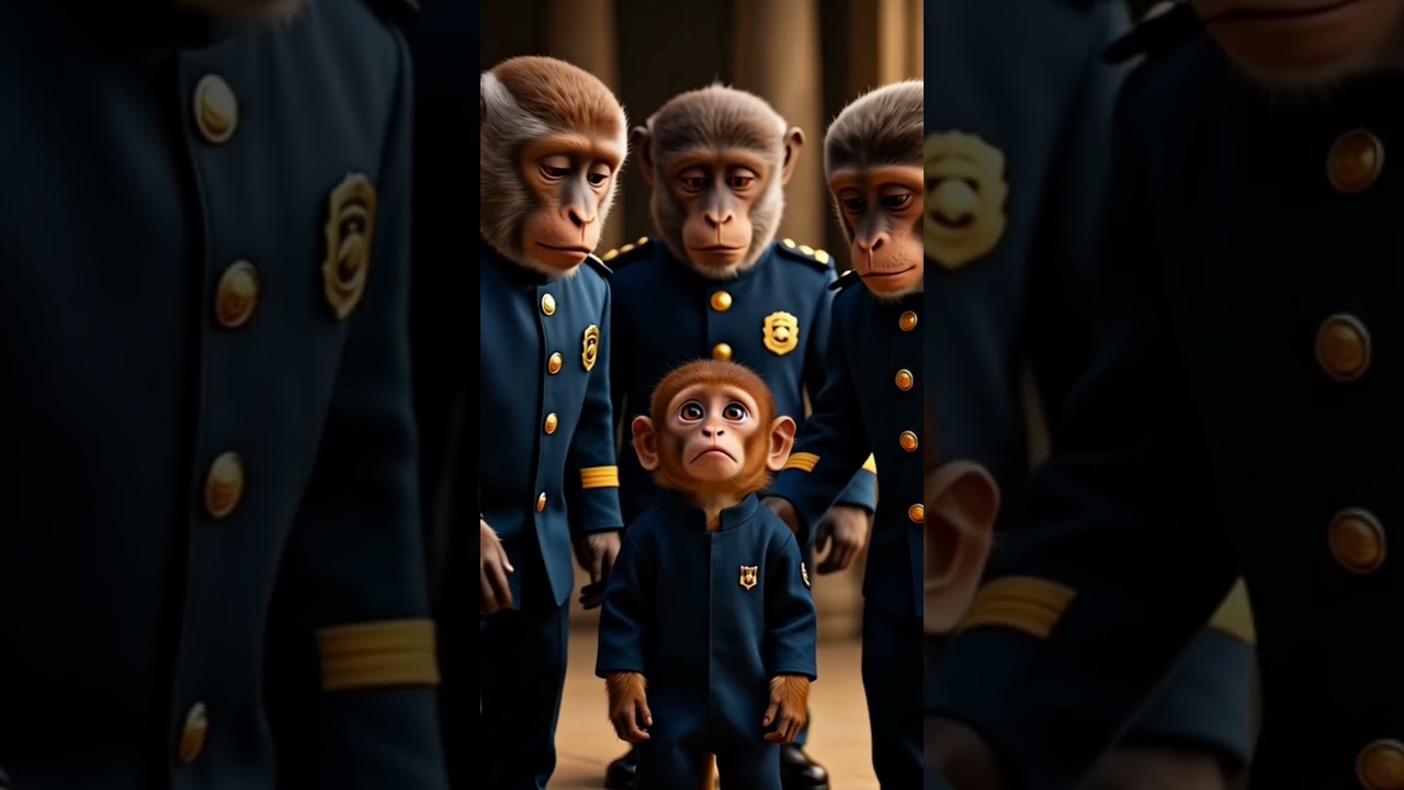 monkey border reaction 😢😢 short video ❤️