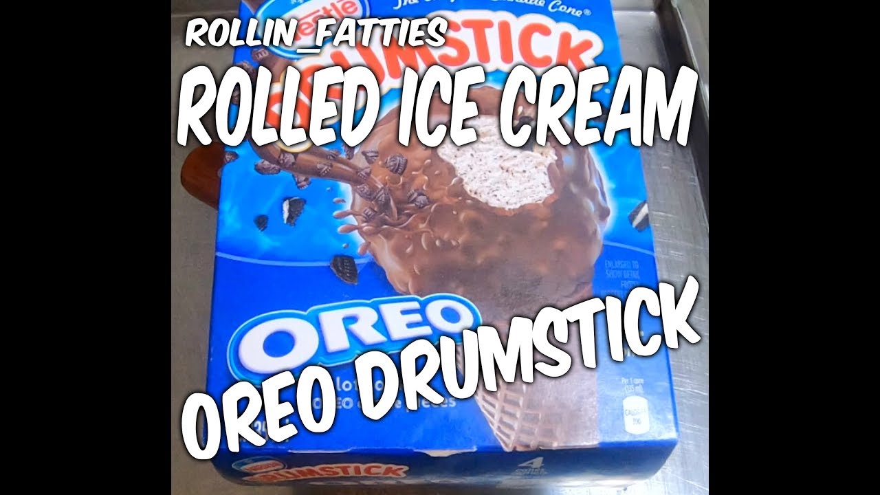 Rolled ice cream ice cream rolls OREO DRUMSTICK Thai fried ice