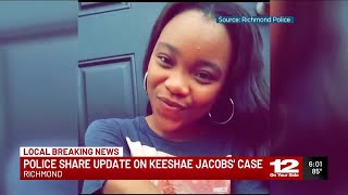 Police share update on Keeshae Jacobs case