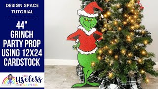 Datos 44 Off The Mat Grinch Using 12x24 Cardstock |  Cricut Design Space Tutorial | The Useless Crafter Guía