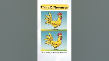 Only 1% People Can Spot the 3 Differences? | Sharp Eyes 🐔🍗 #41 #New #shorts #kids #puzzles #ytshorts
