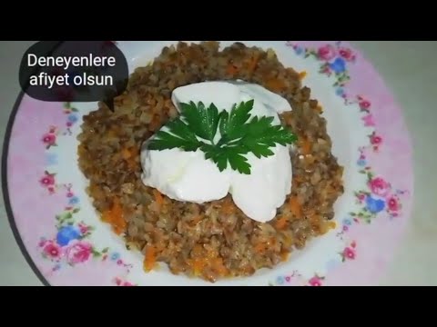 Karabugday pilavi tarifi. /Karabugday yemegi nasil yapilir? /Nefis yemek tarifleri.