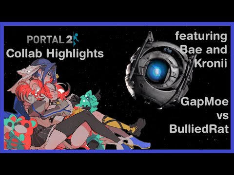 【Baelz/Kronii】Portal 2 Shenanigans Gap Moe vs Chaos Rat【Highlights/HoloEN】