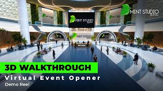 3D Virtual Event Walkthrough | Show Opener Concept | Mint Studio