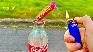 Lighting Fireworks Underwater