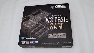 Распаковка и обзор материнской платы ASUS WS C621E SAGE LGA3647