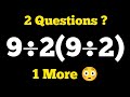 Big 2 most confusing question | Most People Get This BODMAS Question Wrong!