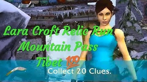 Lara Croft Relic Run 💯 collect 20 clues offline Android games replay
