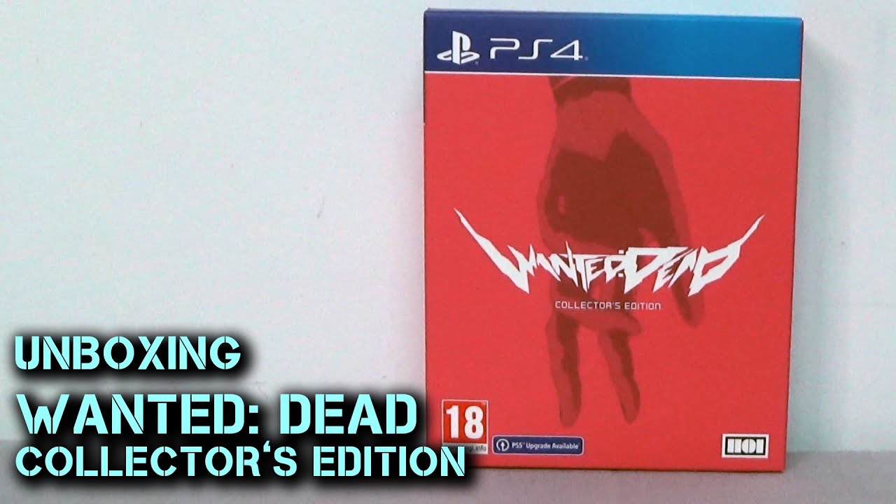 Wanted: Dead Collector's Edition PS4 - Jeu D'action/aventure - Neuf Sous Scellé - PEGI 18
