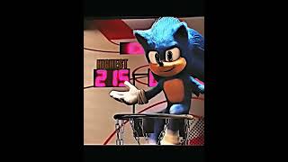 Sonic vs. Basketball: High Score Mode! 🏀🔥#ViralVideo #edit