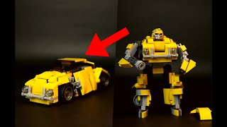 LEGO Transformers - Bumblebee (2018) movie - Custom build + instructions