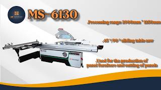 Industrial Sliding Table Saw With Scoring Saw | Woodworking Workshop Essential
