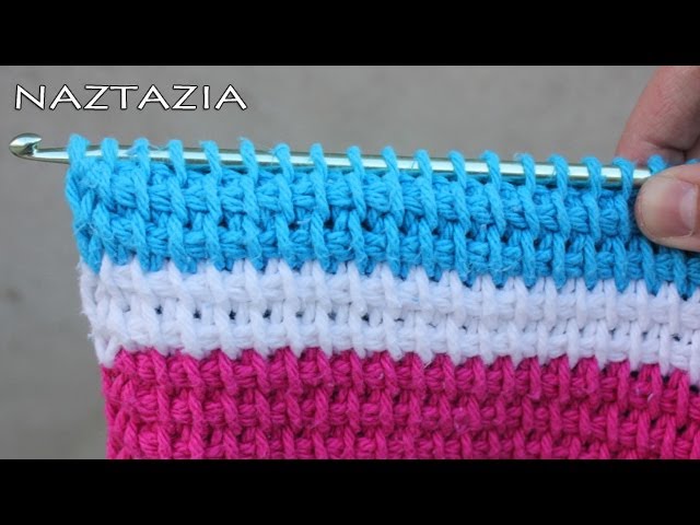 HOW to TUNISIAN CROCHET - Beginner Tunisian, Tunisia, Afghan Simple Stitch,  TSS, Tunecino 