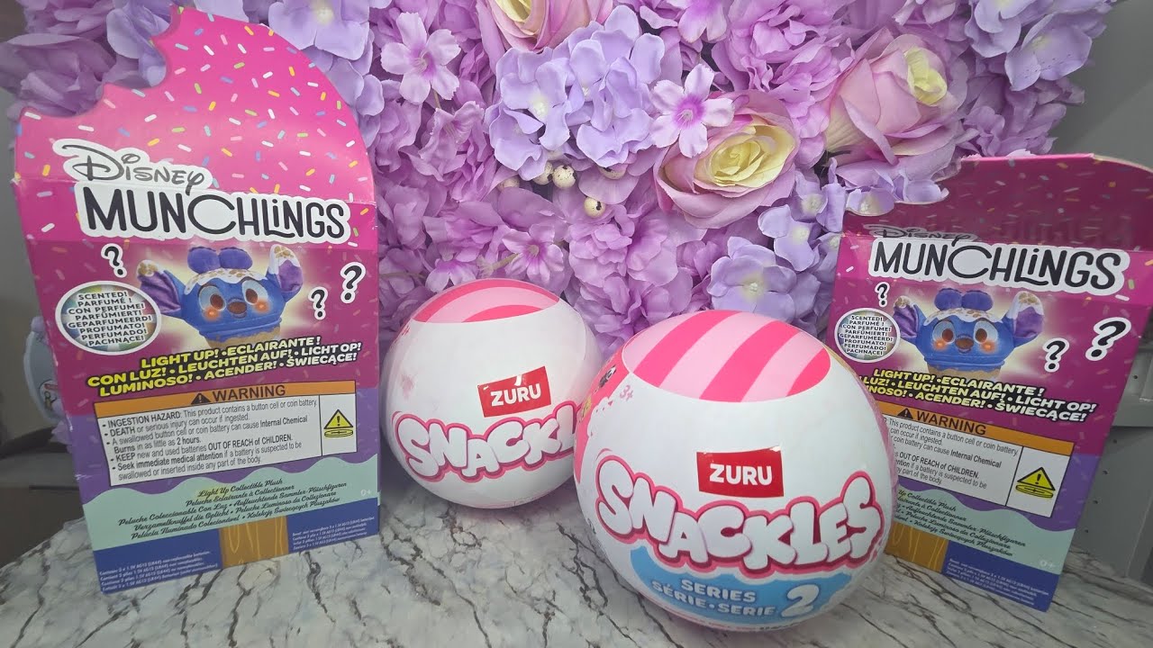 Распаковка коробочек-сюрпризов Zuru Snackles и Disney Munchlings!