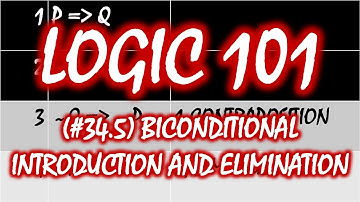 Logic 101 (#34.5): Biconditional Introduction and Elimination