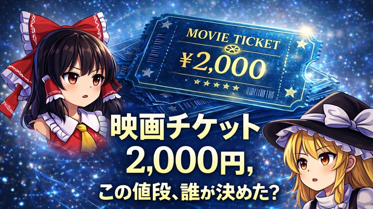 映画チケット2,000円、この値段は誰が決めた？｜ゆっくり探偵ラボ