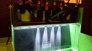 Famous 2200cc Injectors spray pattern test at Toronto Injectors Profile