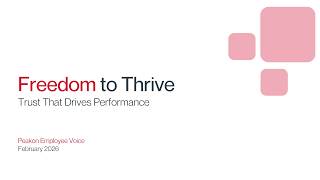 Freedom to Thrive - Trust That Drives Performance