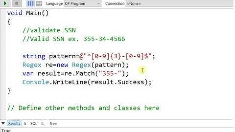 How to validate US SSN in C#