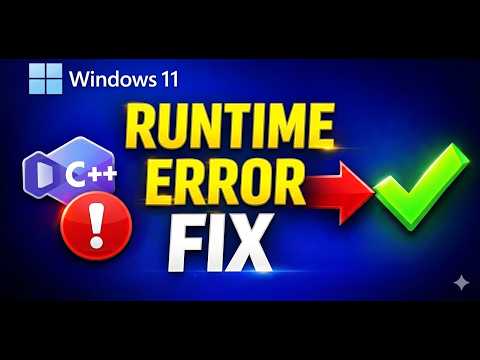 Fix Visual C++ Runtime Error on Windows | 100% Working Method