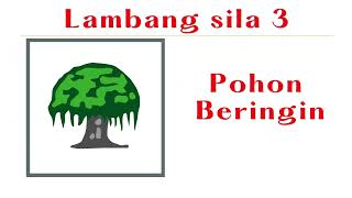 Belajar mengenal lambang sila 1-5 Pancasila.