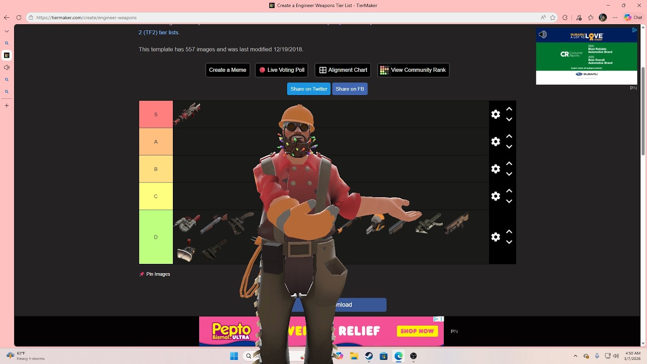 [TF2] engineer weapon tier list - YouTube