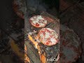 Campfire mini pizzas #campfire #outdoorcooking