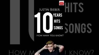 Justin Bieber Popular Songs (2011 - 2021) #top10 #hitsongs #bestsong #justinbieber #shorts