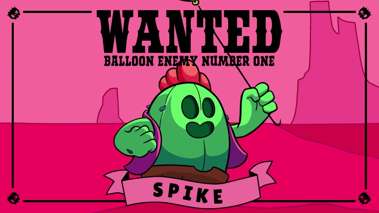 Brawl Stars Character Intro: WANTED - SPIKE - YouTube