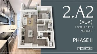 2.A2 | #3-B3 ADA | Phase II | One Bedroom | Virtual Tour | McEwen Northside Apartments