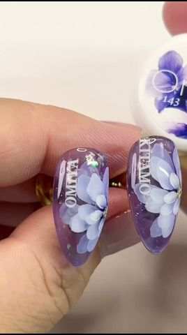 爆速!グレージングアート#たらしこみネイル #お花ネイル #フラワーネイル