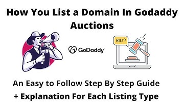 Godaddy Auctions Listing A Domain (For Beginners)