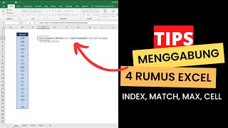 TIPS Combining Excel Formulas (INDEX, MATCH, MAX, CELL)