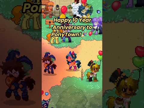 happy 10 years to PonyTown! #ponytown #ponytowngame #mlptyt #cute #fypシ